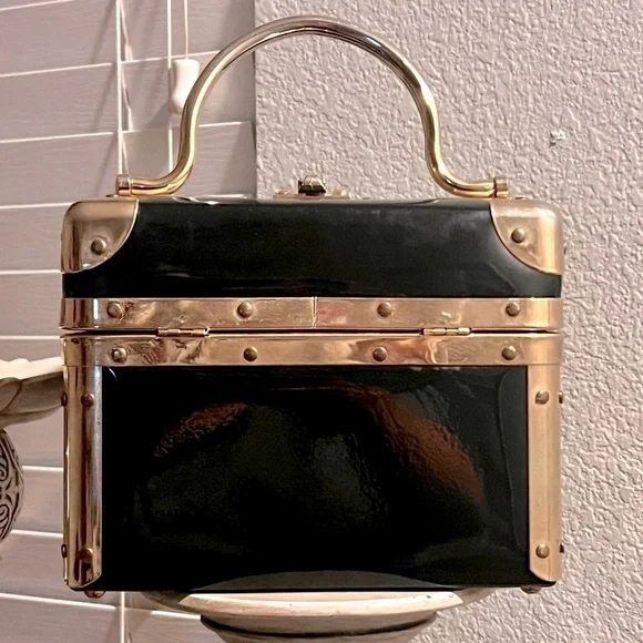 VINTAGE LISETTE NEW YORK 1960s train case handbag. - Picture 1 of 11